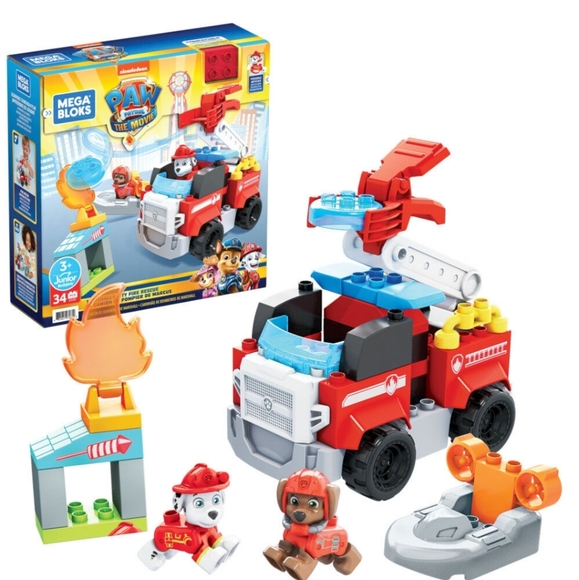 🚒 Mega Bloks PAW Patrol Marshall's City Fire Rescue - New in Box - Picture 2 of 11